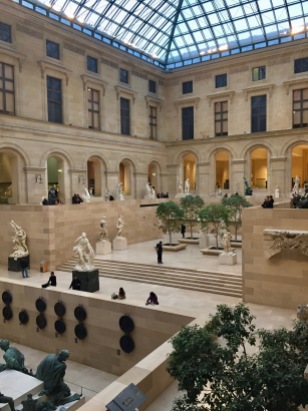 A beautiful gallery inside the Louvre.