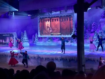 A Frozen sing-a-long spectacular. I loved singing along with the French translations.
